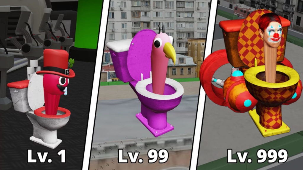 Персонажи Merge Sink Monster Fight